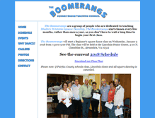 Tablet Screenshot of boomerangssquaredance.org